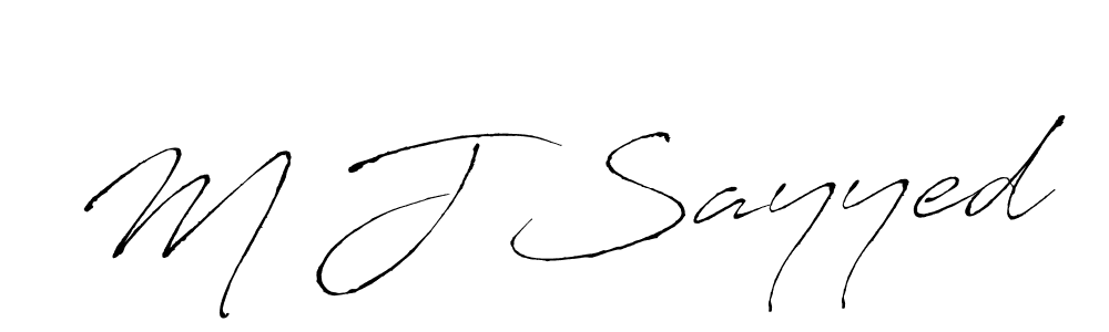 Make a beautiful signature design for name M J Sayyed. Use this online signature maker to create a handwritten signature for free. M J Sayyed signature style 6 images and pictures png