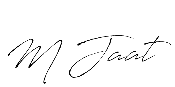 Make a beautiful signature design for name M Jaat. With this signature (Antro_Vectra) style, you can create a handwritten signature for free. M Jaat signature style 6 images and pictures png