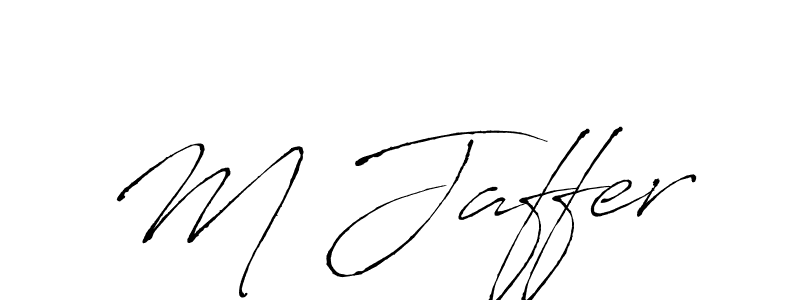 Make a beautiful signature design for name M Jaffer. With this signature (Antro_Vectra) style, you can create a handwritten signature for free. M Jaffer signature style 6 images and pictures png