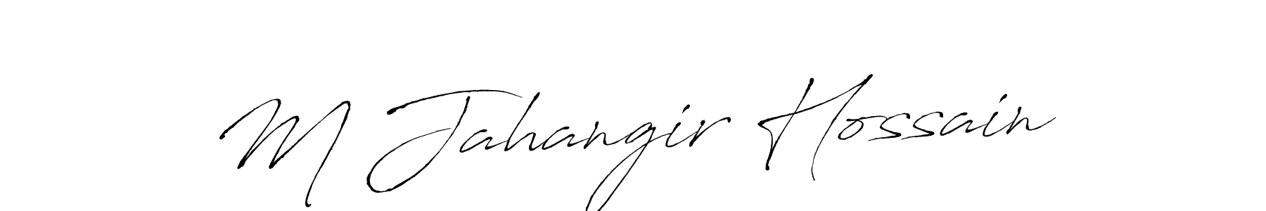 Make a beautiful signature design for name M Jahangir Hossain. With this signature (Antro_Vectra) style, you can create a handwritten signature for free. M Jahangir Hossain signature style 6 images and pictures png