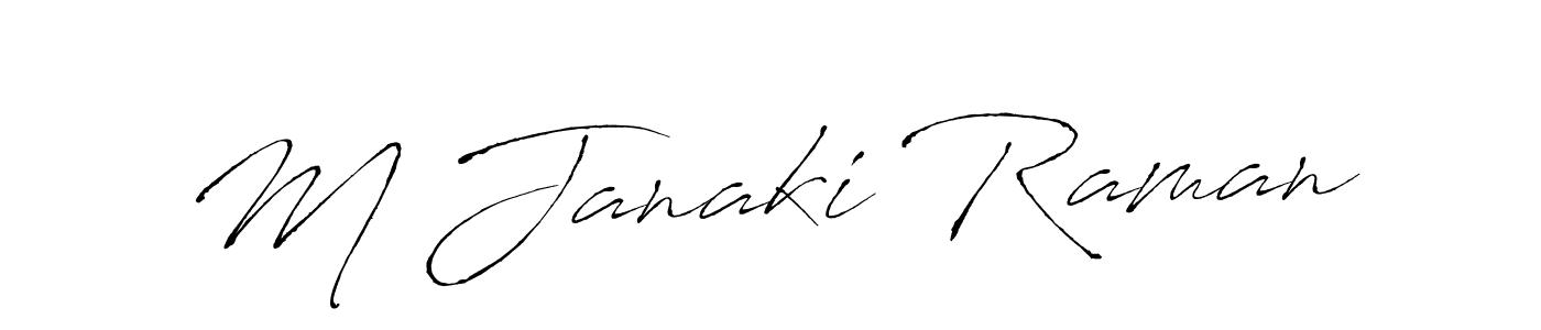 It looks lik you need a new signature style for name M Janaki Raman. Design unique handwritten (Antro_Vectra) signature with our free signature maker in just a few clicks. M Janaki Raman signature style 6 images and pictures png