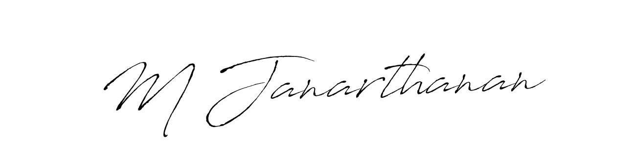 This is the best signature style for the M Janarthanan name. Also you like these signature font (Antro_Vectra). Mix name signature. M Janarthanan signature style 6 images and pictures png