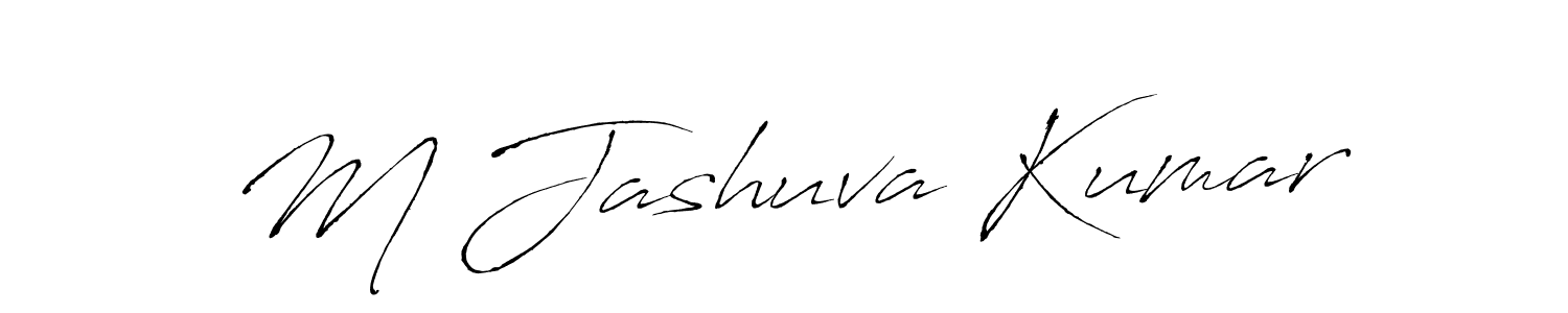 Make a beautiful signature design for name M Jashuva Kumar. With this signature (Antro_Vectra) style, you can create a handwritten signature for free. M Jashuva Kumar signature style 6 images and pictures png