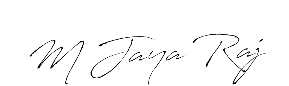 Create a beautiful signature design for name M Jaya Raj. With this signature (Antro_Vectra) fonts, you can make a handwritten signature for free. M Jaya Raj signature style 6 images and pictures png