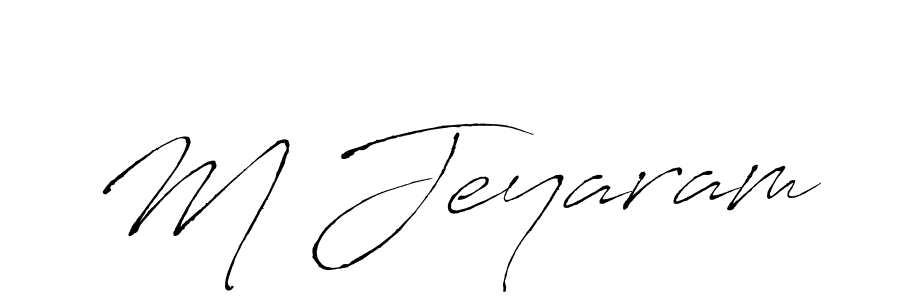 Design your own signature with our free online signature maker. With this signature software, you can create a handwritten (Antro_Vectra) signature for name M Jeyaram. M Jeyaram signature style 6 images and pictures png