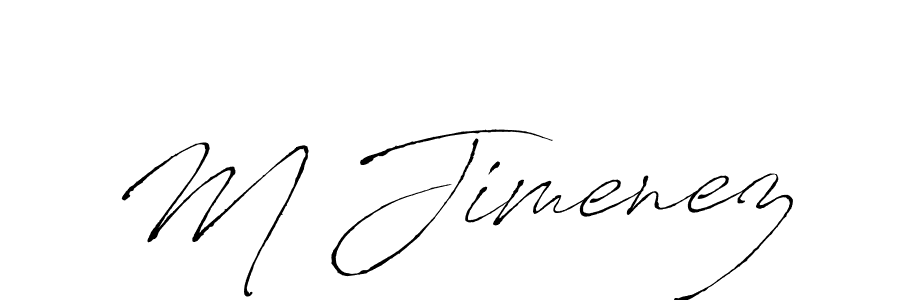 How to make M Jimenez name signature. Use Antro_Vectra style for creating short signs online. This is the latest handwritten sign. M Jimenez signature style 6 images and pictures png