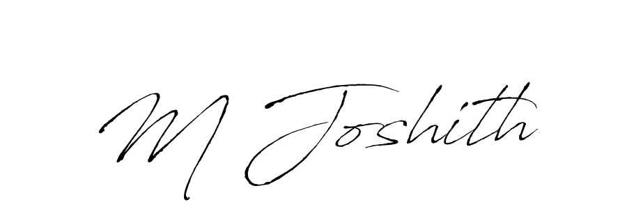 if you are searching for the best signature style for your name M Joshith. so please give up your signature search. here we have designed multiple signature styles  using Antro_Vectra. M Joshith signature style 6 images and pictures png