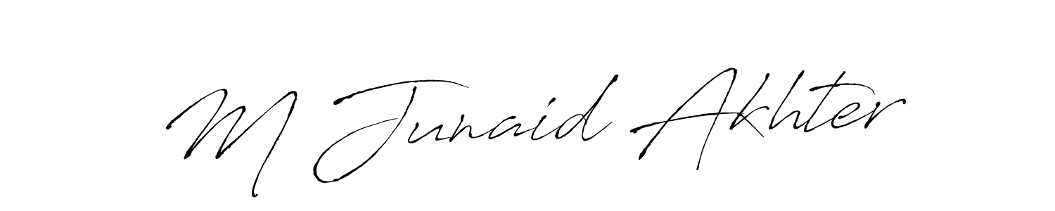 The best way (Antro_Vectra) to make a short signature is to pick only two or three words in your name. The name M Junaid Akhter include a total of six letters. For converting this name. M Junaid Akhter signature style 6 images and pictures png