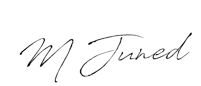 Antro_Vectra is a professional signature style that is perfect for those who want to add a touch of class to their signature. It is also a great choice for those who want to make their signature more unique. Get M Juned name to fancy signature for free. M Juned signature style 6 images and pictures png