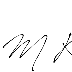 You should practise on your own different ways (Antro_Vectra) to write your name (M K) in signature. don't let someone else do it for you. M K signature style 6 images and pictures png