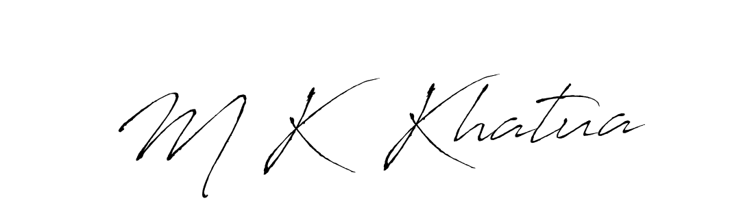 M K  Khatua stylish signature style. Best Handwritten Sign (Antro_Vectra) for my name. Handwritten Signature Collection Ideas for my name M K  Khatua. M K  Khatua signature style 6 images and pictures png