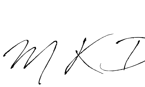 Best and Professional Signature Style for M K D. Antro_Vectra Best Signature Style Collection. M K D signature style 6 images and pictures png