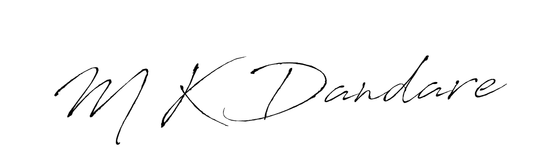 Also You can easily find your signature by using the search form. We will create M K Dandare name handwritten signature images for you free of cost using Antro_Vectra sign style. M K Dandare signature style 6 images and pictures png