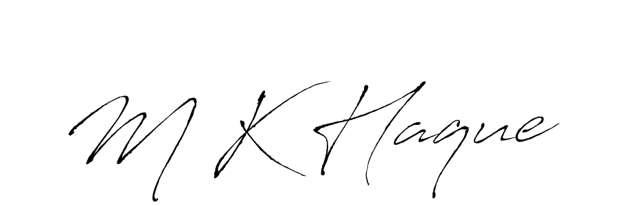 if you are searching for the best signature style for your name M K Haque. so please give up your signature search. here we have designed multiple signature styles  using Antro_Vectra. M K Haque signature style 6 images and pictures png
