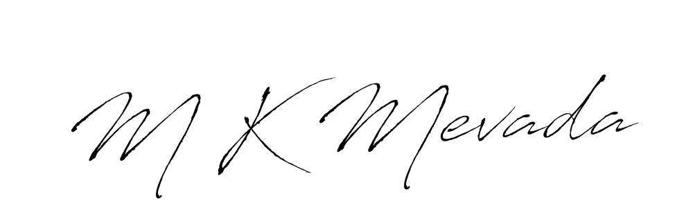 This is the best signature style for the M K Mevada name. Also you like these signature font (Antro_Vectra). Mix name signature. M K Mevada signature style 6 images and pictures png