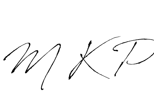 The best way (Antro_Vectra) to make a short signature is to pick only two or three words in your name. The name M K P include a total of six letters. For converting this name. M K P signature style 6 images and pictures png