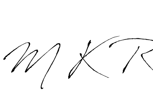 Similarly Antro_Vectra is the best handwritten signature design. Signature creator online .You can use it as an online autograph creator for name M K R. M K R signature style 6 images and pictures png