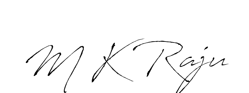M K Raju stylish signature style. Best Handwritten Sign (Antro_Vectra) for my name. Handwritten Signature Collection Ideas for my name M K Raju. M K Raju signature style 6 images and pictures png