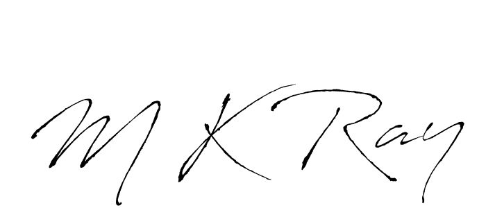 Antro_Vectra is a professional signature style that is perfect for those who want to add a touch of class to their signature. It is also a great choice for those who want to make their signature more unique. Get M K Ray name to fancy signature for free. M K Ray signature style 6 images and pictures png