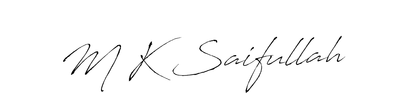 You can use this online signature creator to create a handwritten signature for the name M K Saifullah. This is the best online autograph maker. M K Saifullah signature style 6 images and pictures png