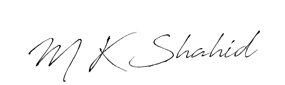 Here are the top 10 professional signature styles for the name M K Shahid. These are the best autograph styles you can use for your name. M K Shahid signature style 6 images and pictures png