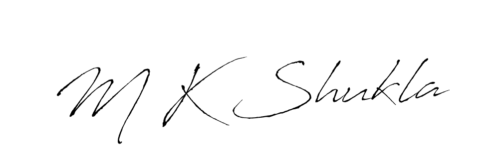 How to make M K Shukla name signature. Use Antro_Vectra style for creating short signs online. This is the latest handwritten sign. M K Shukla signature style 6 images and pictures png