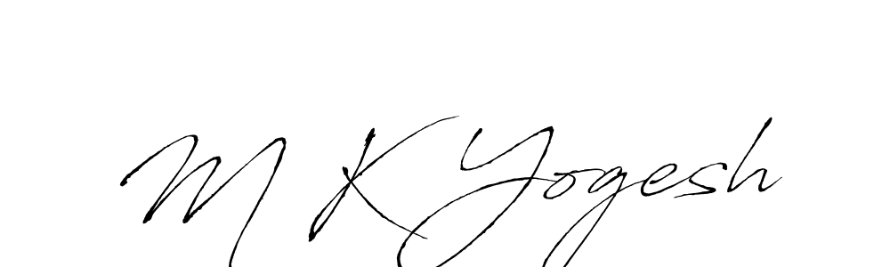 Also we have M K Yogesh name is the best signature style. Create professional handwritten signature collection using Antro_Vectra autograph style. M K Yogesh signature style 6 images and pictures png