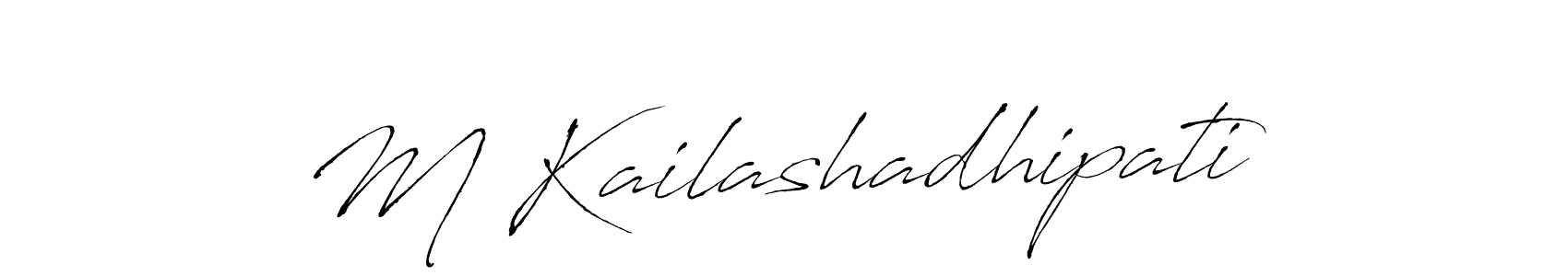 Also You can easily find your signature by using the search form. We will create M Kailashadhipati name handwritten signature images for you free of cost using Antro_Vectra sign style. M Kailashadhipati signature style 6 images and pictures png