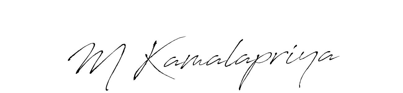 Similarly Antro_Vectra is the best handwritten signature design. Signature creator online .You can use it as an online autograph creator for name M Kamalapriya. M Kamalapriya signature style 6 images and pictures png