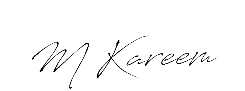 Similarly Antro_Vectra is the best handwritten signature design. Signature creator online .You can use it as an online autograph creator for name M Kareem. M Kareem signature style 6 images and pictures png