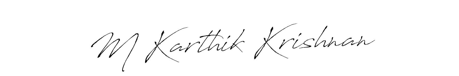 Make a beautiful signature design for name M Karthik Krishnan. Use this online signature maker to create a handwritten signature for free. M Karthik Krishnan signature style 6 images and pictures png