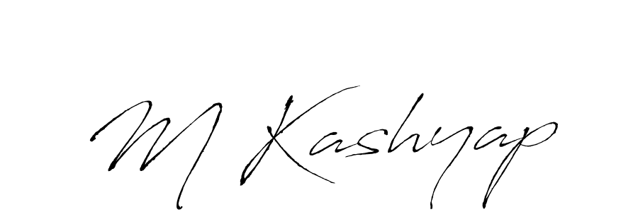 You should practise on your own different ways (Antro_Vectra) to write your name (M Kashyap) in signature. don't let someone else do it for you. M Kashyap signature style 6 images and pictures png