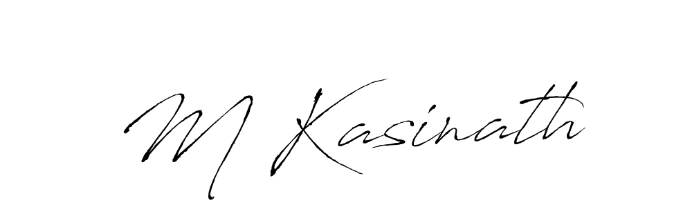 How to make M Kasinath signature? Antro_Vectra is a professional autograph style. Create handwritten signature for M Kasinath name. M Kasinath signature style 6 images and pictures png