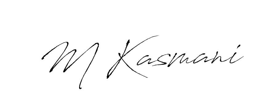 Also we have M Kasmani name is the best signature style. Create professional handwritten signature collection using Antro_Vectra autograph style. M Kasmani signature style 6 images and pictures png