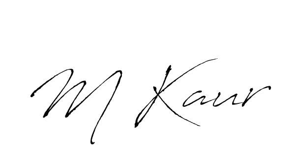 How to make M Kaur signature? Antro_Vectra is a professional autograph style. Create handwritten signature for M Kaur name. M Kaur signature style 6 images and pictures png