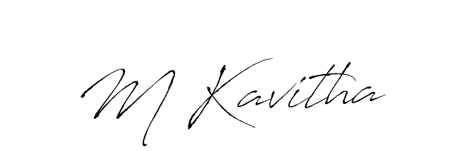 Also we have M Kavitha name is the best signature style. Create professional handwritten signature collection using Antro_Vectra autograph style. M Kavitha signature style 6 images and pictures png