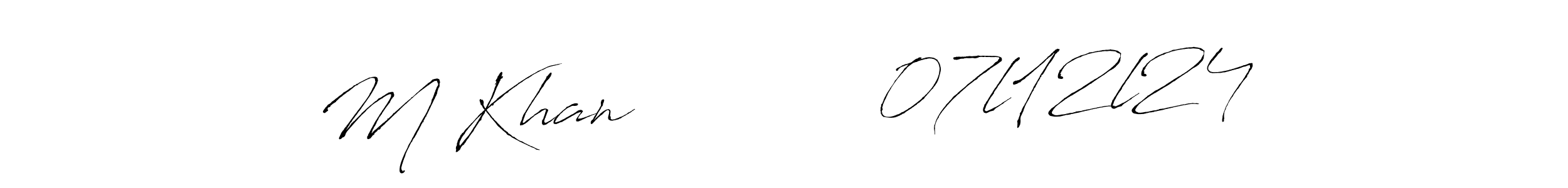 if you are searching for the best signature style for your name M Khan           07l12l24. so please give up your signature search. here we have designed multiple signature styles  using Antro_Vectra. M Khan           07l12l24 signature style 6 images and pictures png
