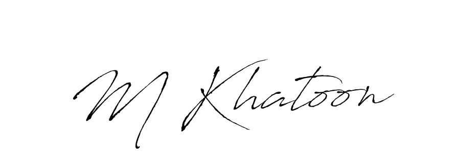 It looks lik you need a new signature style for name M Khatoon. Design unique handwritten (Antro_Vectra) signature with our free signature maker in just a few clicks. M Khatoon signature style 6 images and pictures png