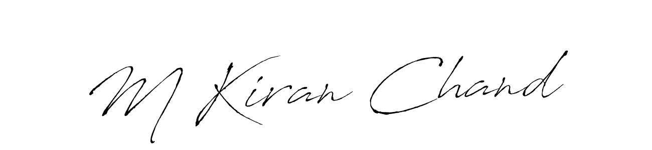 How to make M Kiran Chand signature? Antro_Vectra is a professional autograph style. Create handwritten signature for M Kiran Chand name. M Kiran Chand signature style 6 images and pictures png