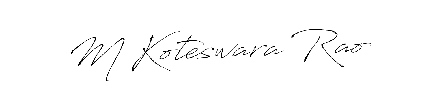 if you are searching for the best signature style for your name M Koteswara Rao. so please give up your signature search. here we have designed multiple signature styles  using Antro_Vectra. M Koteswara Rao signature style 6 images and pictures png
