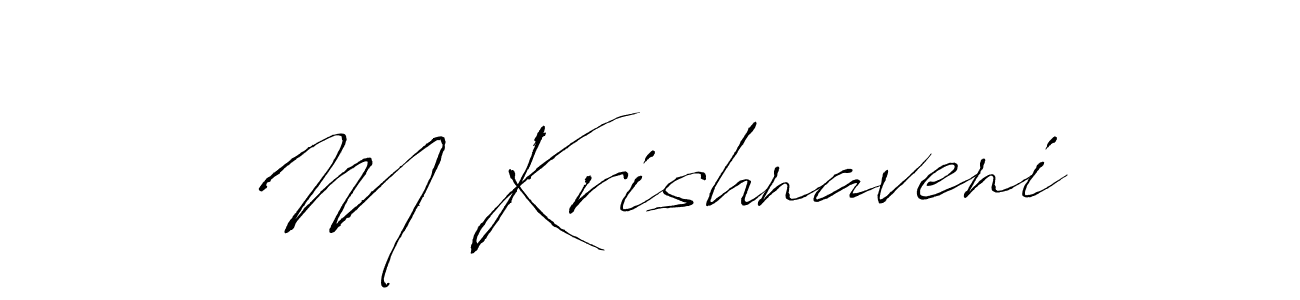 How to make M Krishnaveni signature? Antro_Vectra is a professional autograph style. Create handwritten signature for M Krishnaveni name. M Krishnaveni signature style 6 images and pictures png