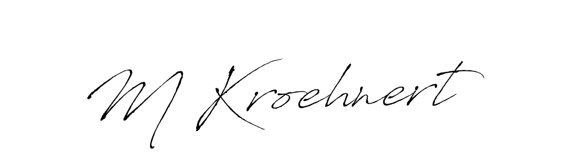 if you are searching for the best signature style for your name M Kroehnert. so please give up your signature search. here we have designed multiple signature styles  using Antro_Vectra. M Kroehnert signature style 6 images and pictures png