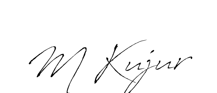 How to make M Kujur signature? Antro_Vectra is a professional autograph style. Create handwritten signature for M Kujur name. M Kujur signature style 6 images and pictures png