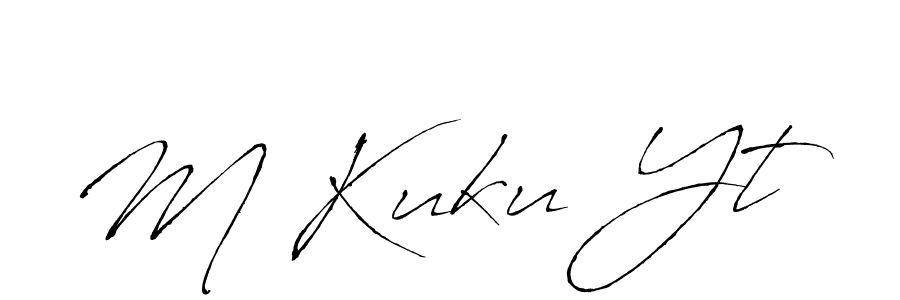 Antro_Vectra is a professional signature style that is perfect for those who want to add a touch of class to their signature. It is also a great choice for those who want to make their signature more unique. Get M Kuku Yt name to fancy signature for free. M Kuku Yt signature style 6 images and pictures png