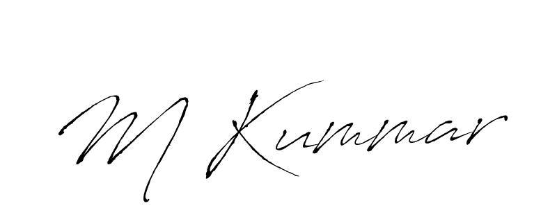 Make a beautiful signature design for name M Kummar. Use this online signature maker to create a handwritten signature for free. M Kummar signature style 6 images and pictures png