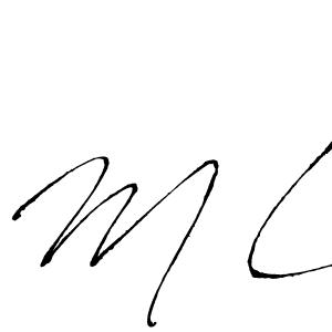Design your own signature with our free online signature maker. With this signature software, you can create a handwritten (Antro_Vectra) signature for name M L. M L signature style 6 images and pictures png