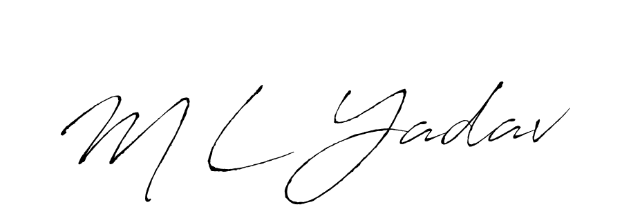 Here are the top 10 professional signature styles for the name M L Yadav. These are the best autograph styles you can use for your name. M L Yadav signature style 6 images and pictures png