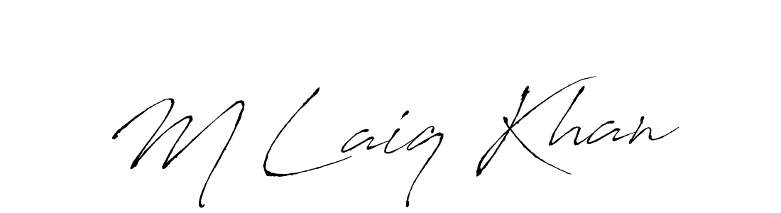This is the best signature style for the M Laiq Khan name. Also you like these signature font (Antro_Vectra). Mix name signature. M Laiq Khan signature style 6 images and pictures png