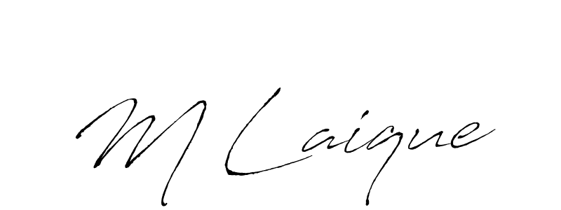 Make a beautiful signature design for name M Laique. Use this online signature maker to create a handwritten signature for free. M Laique signature style 6 images and pictures png