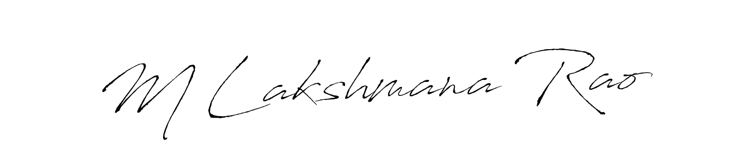 M Lakshmana Rao stylish signature style. Best Handwritten Sign (Antro_Vectra) for my name. Handwritten Signature Collection Ideas for my name M Lakshmana Rao. M Lakshmana Rao signature style 6 images and pictures png